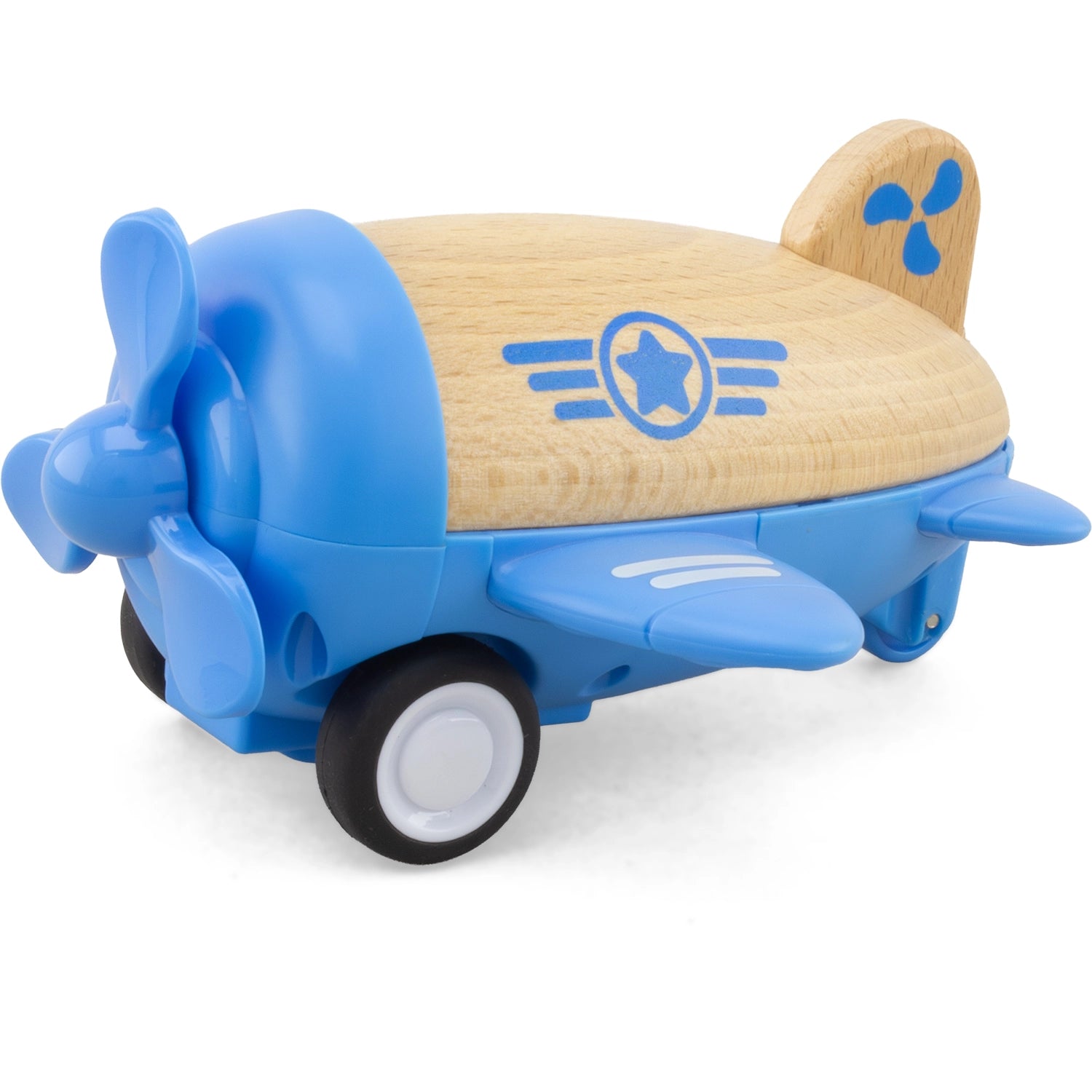 Propellerflugzeug aus Holz