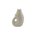 Fischkrugvase sandfarben